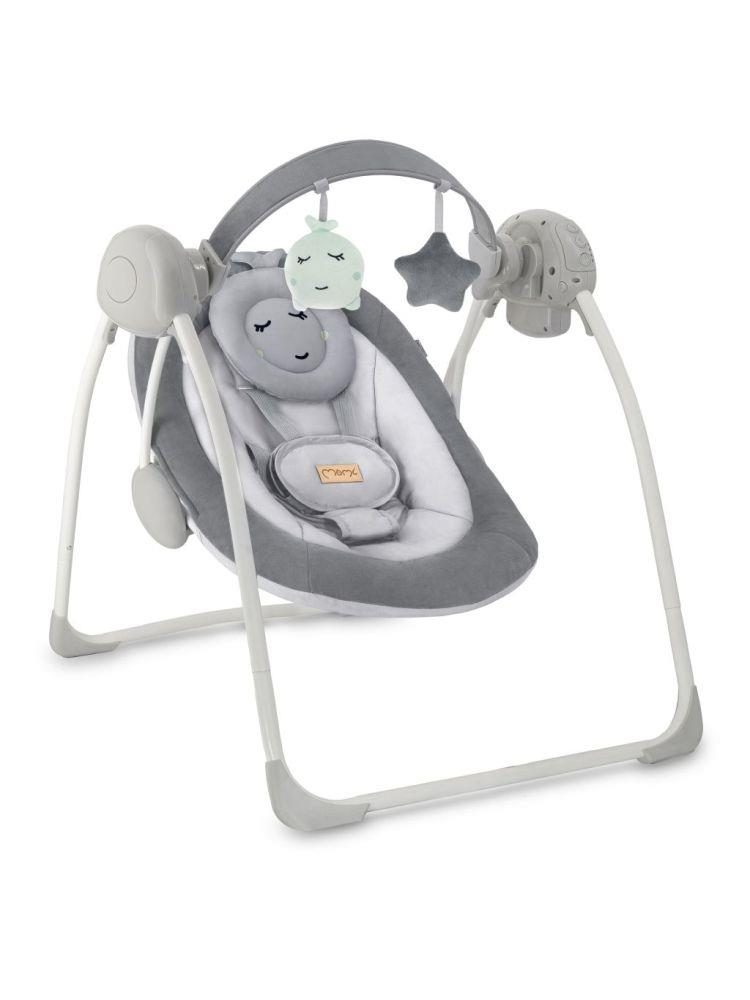 Houpací lehátko s melodiemi MOMI Liss – šedé