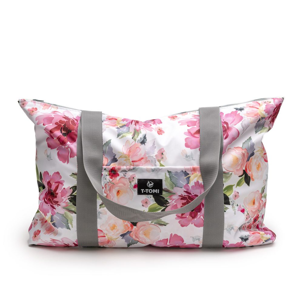 Levně T-TOMI Shopper bag Watercolor flowers