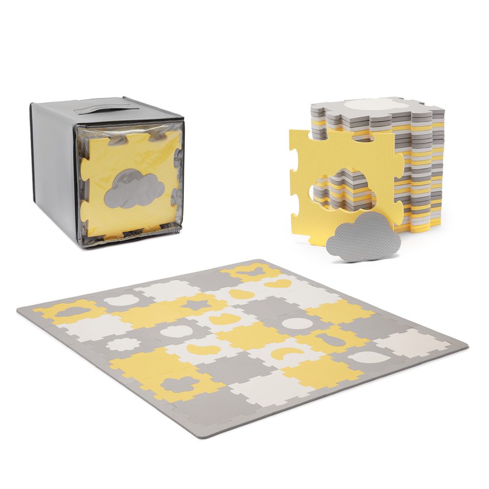 Kinderkraft Podložka pěnová puzzle Luno Shapes 30ks Premium
