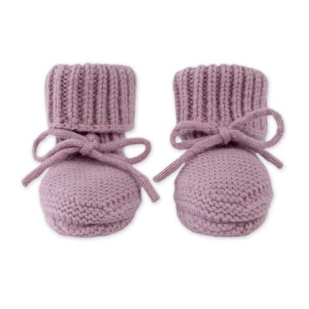Lodger merino capáčky mauve (6–12 měsíců)
