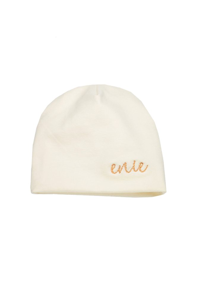 enie baby Dětská čepice 3-6m béžová