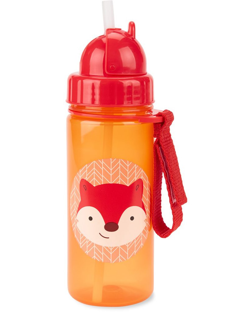 Skip Hop Zoo Hrnek s brčkem PP bez PVC a BPA 12m+ - Liška