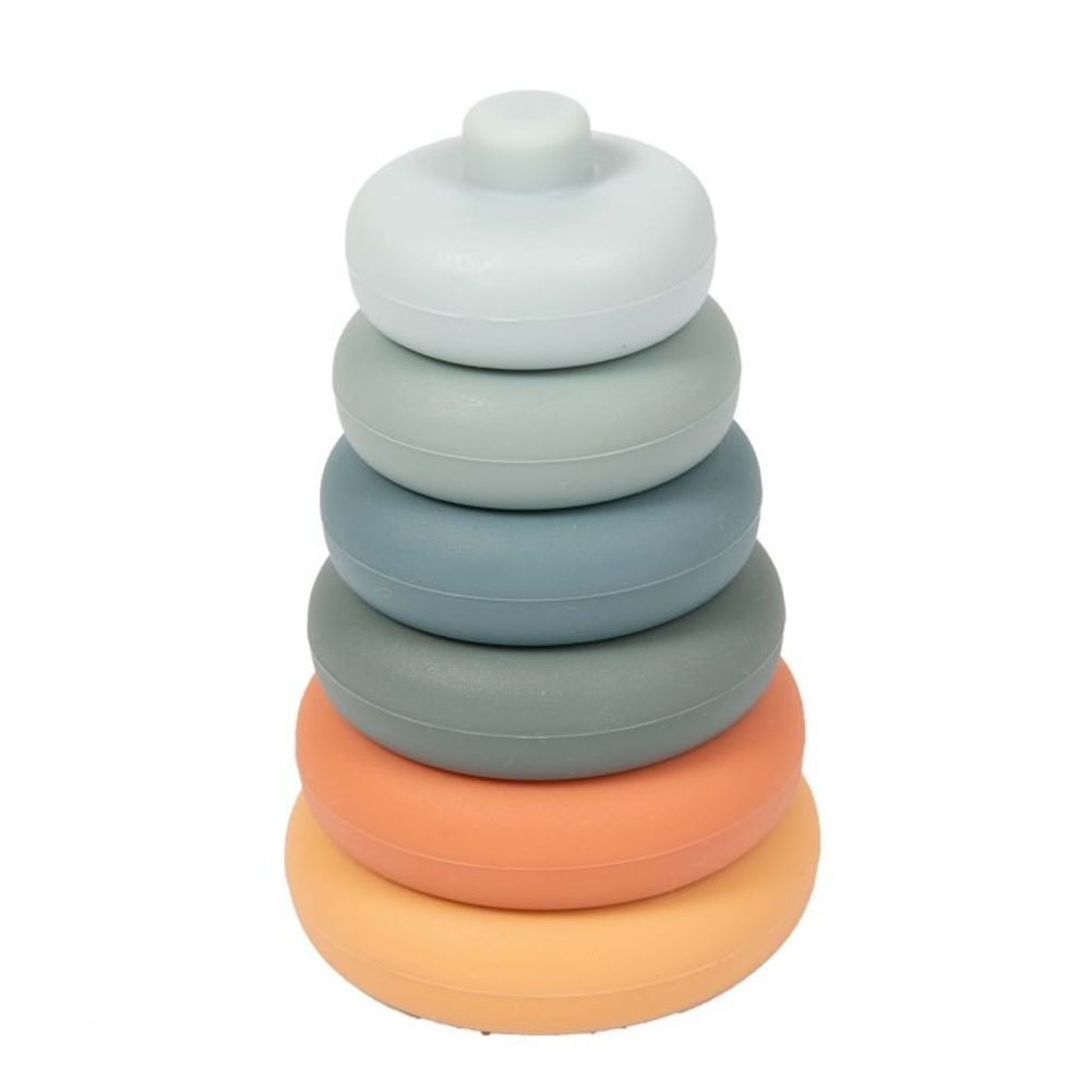 Bo Jungle Silikonová stohovací kousátka B-Silicone - Rounds