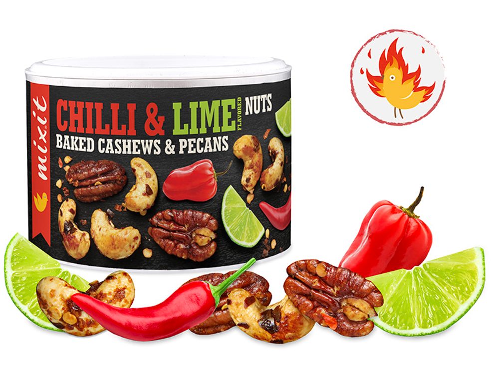 Mixit Oříšky z pece - Habanero chilli a limetka (150g)