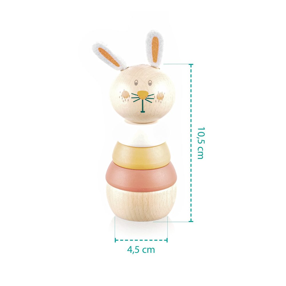 ZOPA Dřevěné nasazovací zvířátko - Bear (obrázek 4)