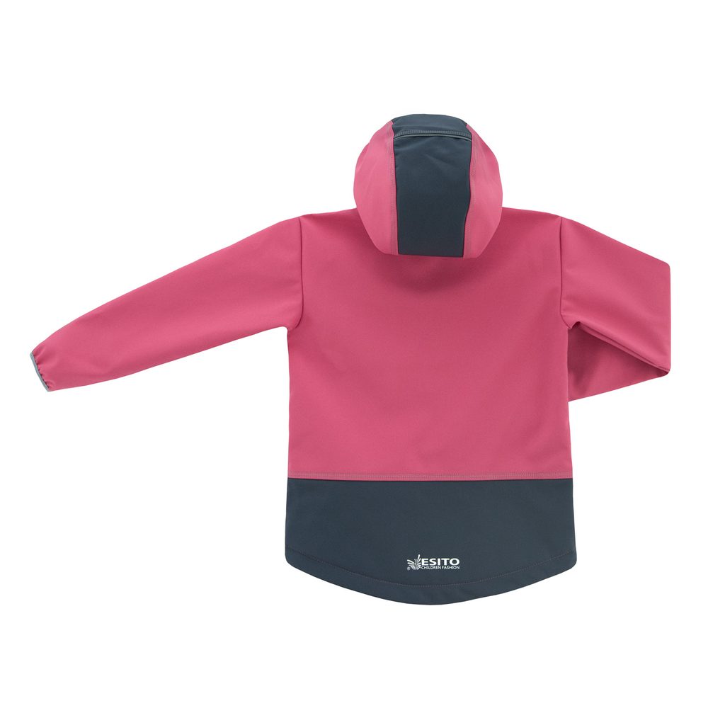 ESITO Dětská softshellová bunda DUO Pink - růžová / 80 - ESITO Dětská softshellová bunda DUO Pink - růžová / 80