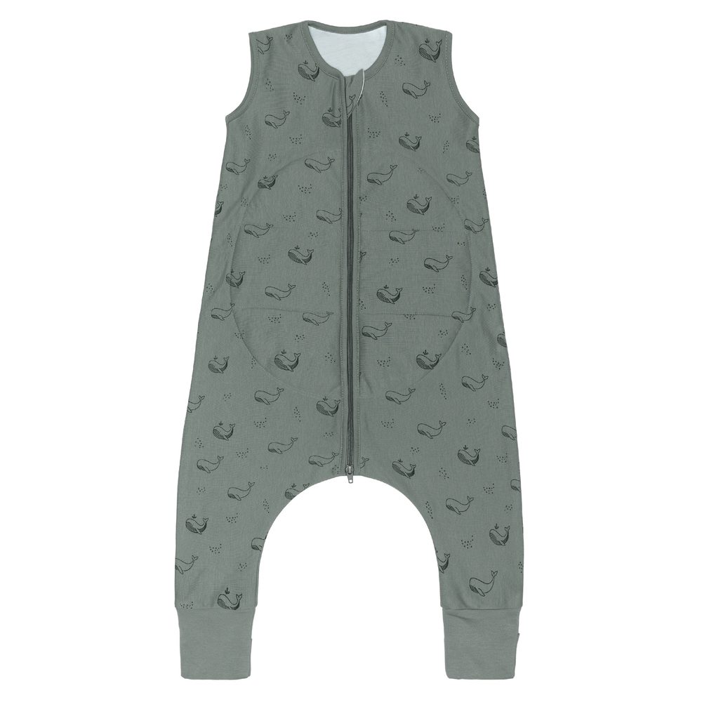 Fillikid Dětský overal na spaní whale green vel. 80