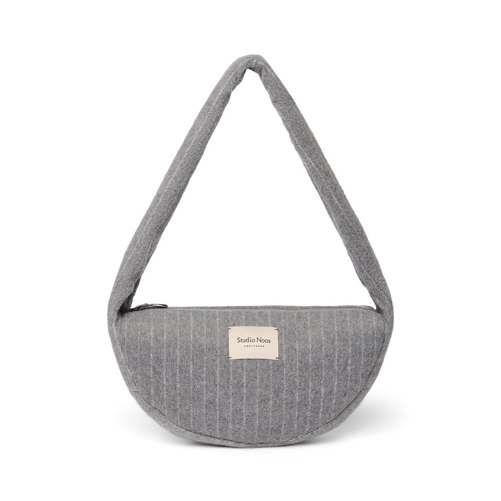 Studio Noos Flannel Chalkstripe Mini Cross Body bag Light Grey