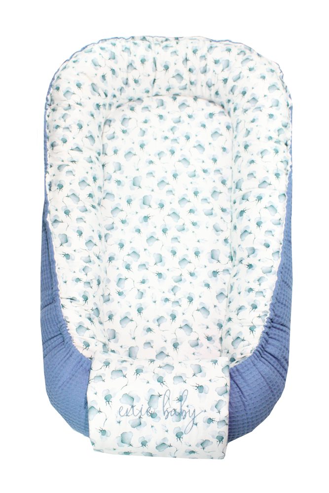 enie baby Hnízdečko GINKGO BLUE /