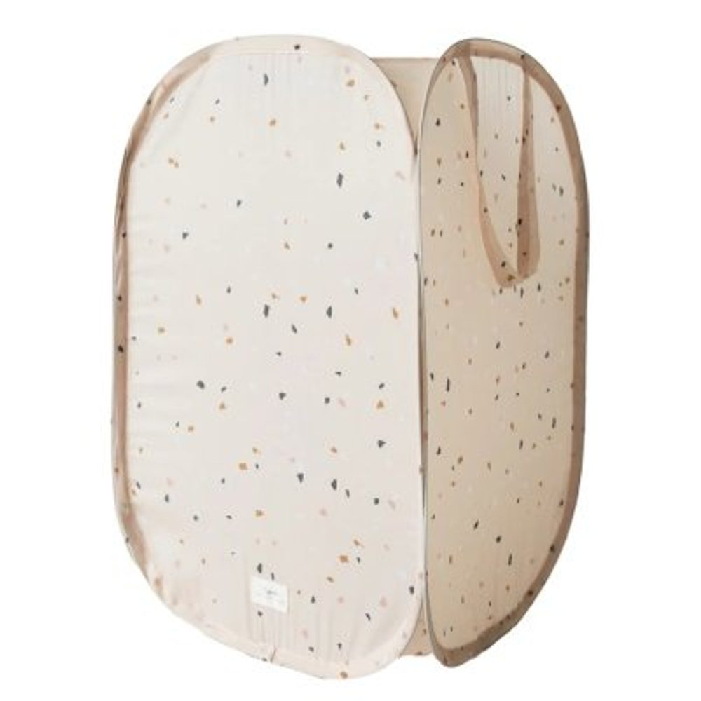 3 SPROUTS Skládací úložný koš Recycled Terrazzo Beige