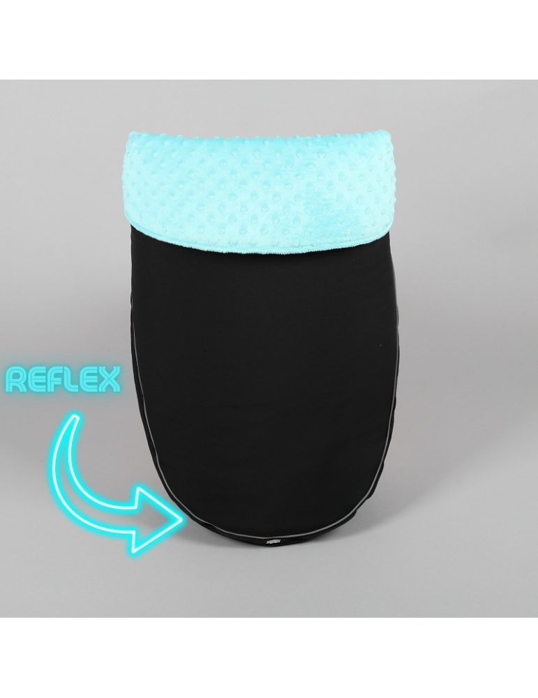 Nánožník černý + mint REFLEX