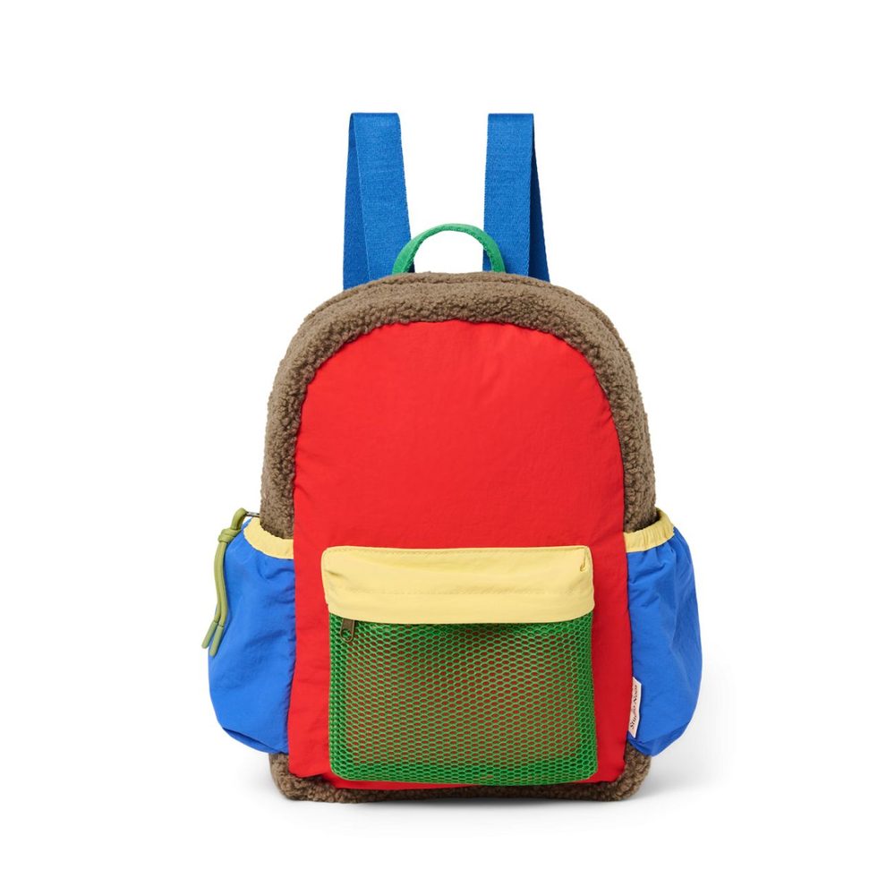 Studio Noos Patchwork Midi BACKPACK - batůžek Fiery red