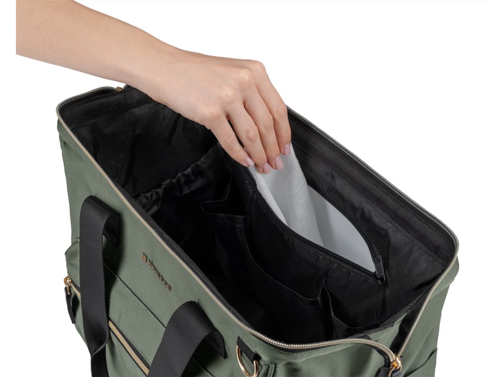 KikkaBoo Přebalovací taška Maxi Army Green (obrázek 5)