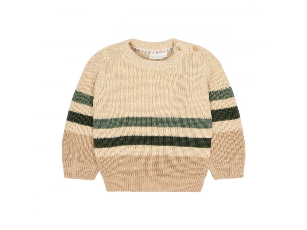 Little Dutch Svetřík pletený Warm Taupe vel. 80
