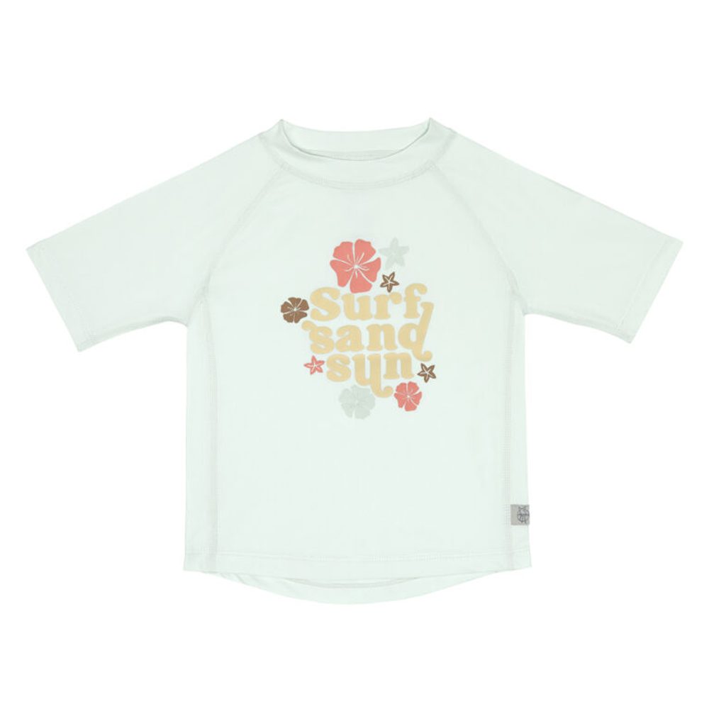 Lässig Splash Short Sleeve Rashguard flowers sea foam 13-18 mo.