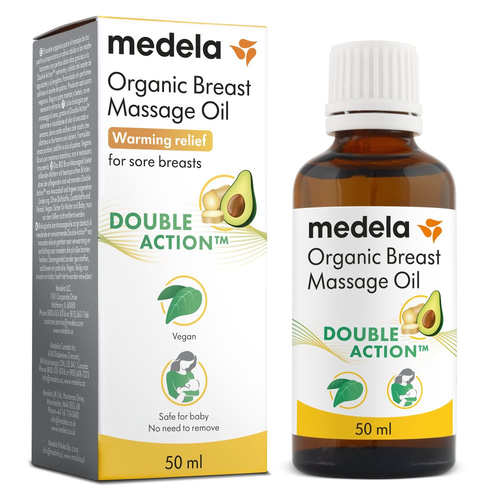 Medela Organický masážní olej na prsy, 50 ml