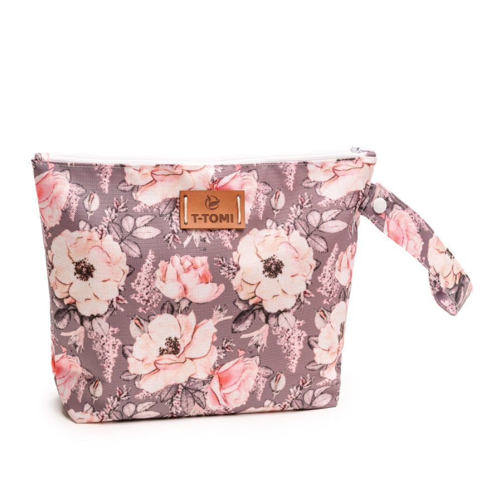 T-Tomi Big Baggie - Grey flowers