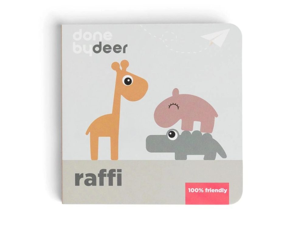 Done by Deer Aktivní knížka Raffi Friends - mix barev