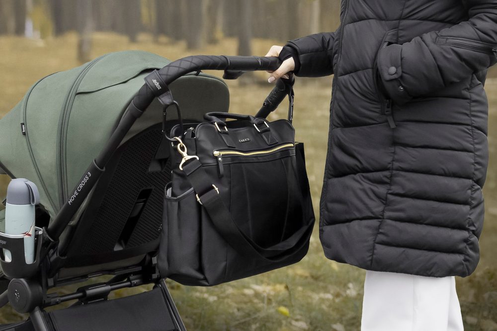 Multifunkční popruh s karabinou Deluxe černý