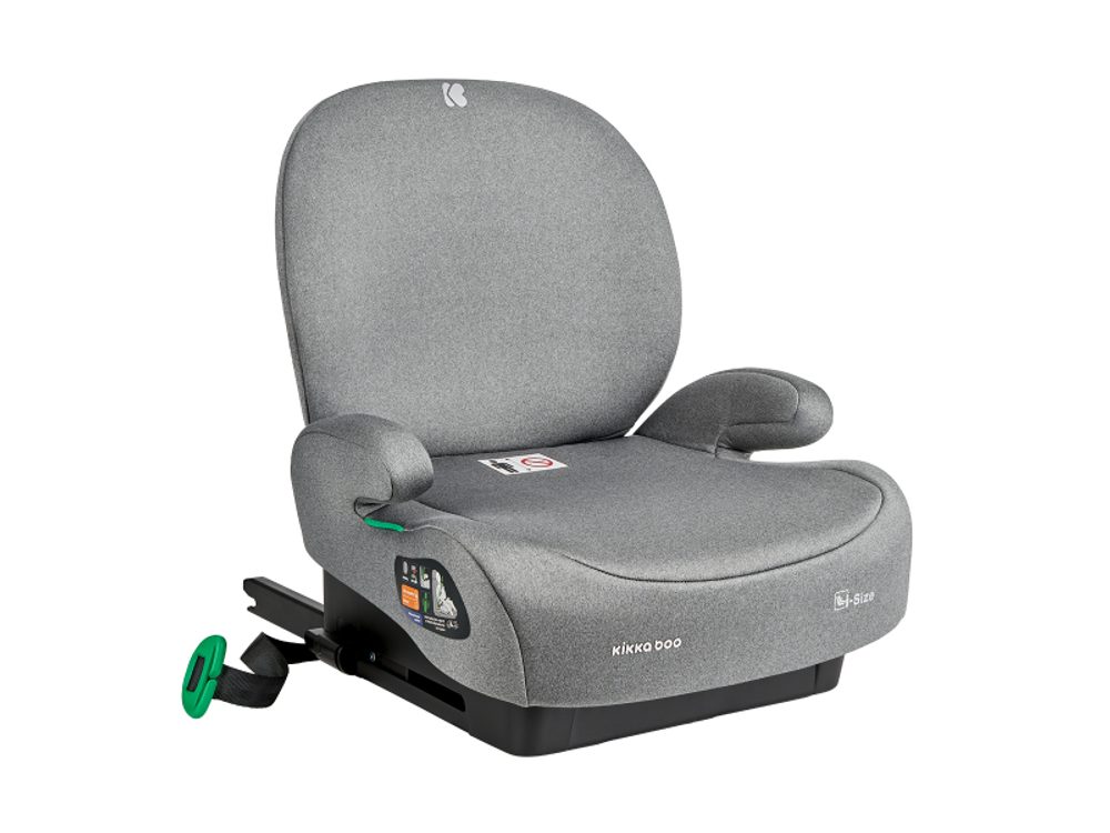 KikkaBoo Podsedák 125-150 cm i-Boost i-SIZE Light Grey