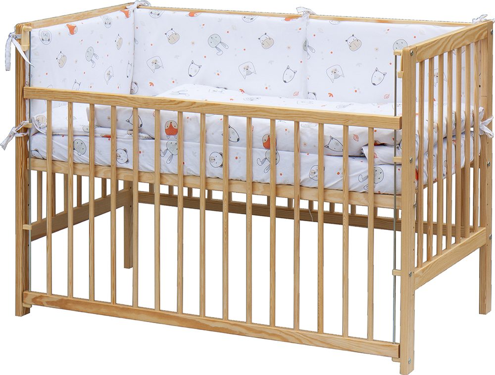 Levně Scarlett Dětská postýlka s kompletní výbavou Scarlett 120 x 60 cm - Labra