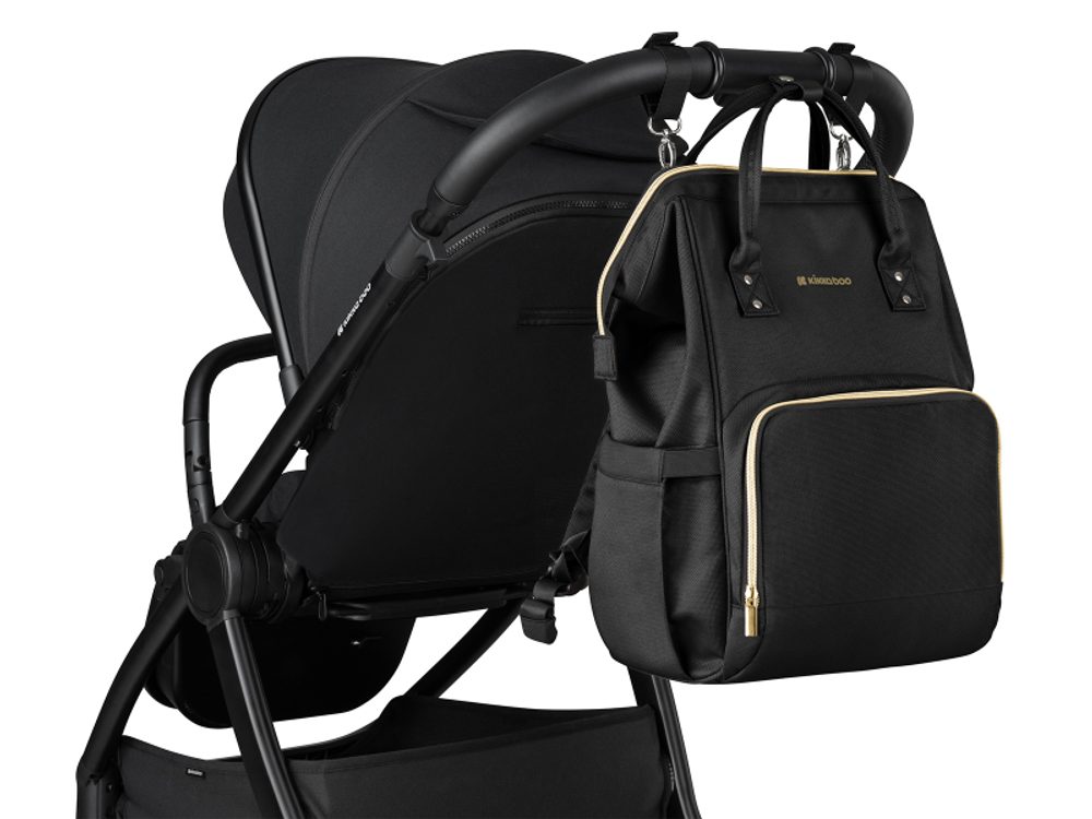 KikkaBoo Přebalovací batoh Siena Black & Gold (obrázek 11)