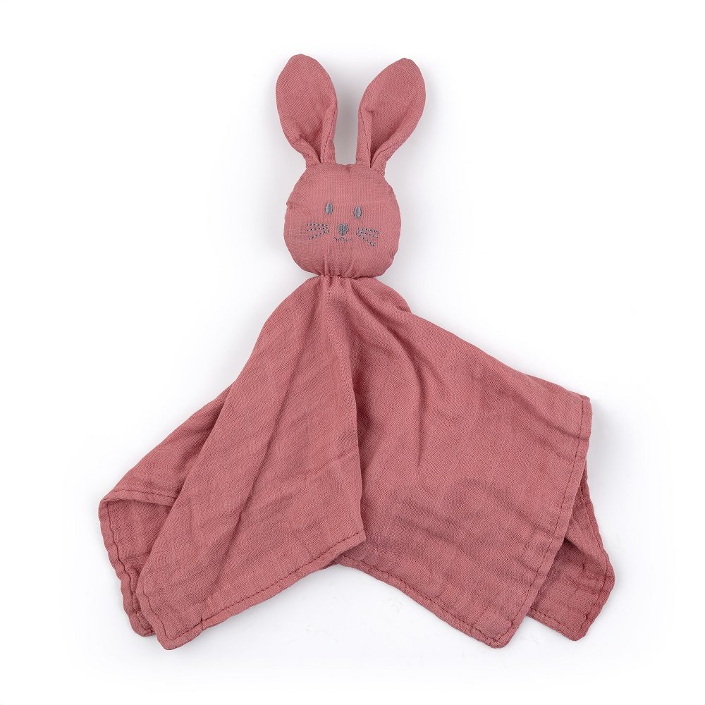 PETITE&MARS Mazlíček bambusový mušelinový Hugo 0m+ - Dusty Rose