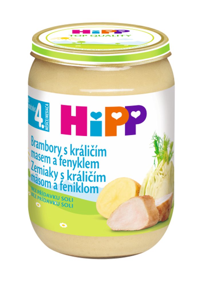 HiPP Brambory s králičím masem a fenyklem