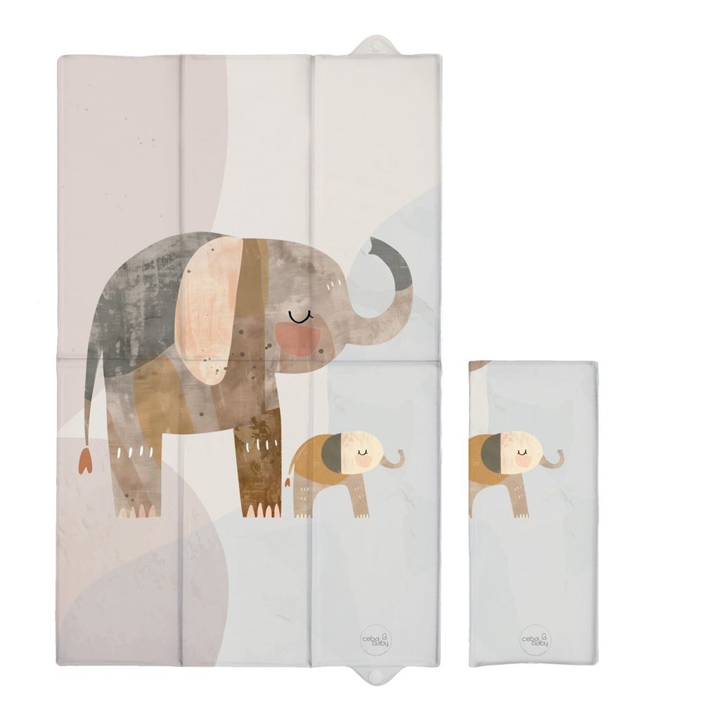 CEBA Podložka přebalovací cestovní (80x50) Basic Clever Otter - CEBA Podložka přebalovací cestovní (80x50) Basic Elephant Family