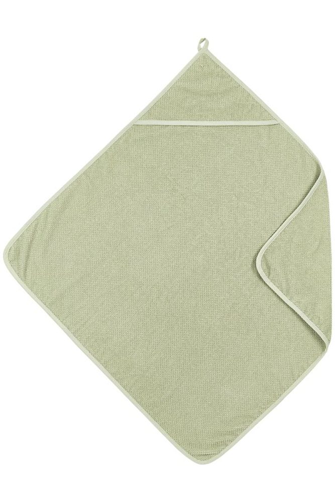 Meyco Osuška s kapucí POPCORN - Soft olive