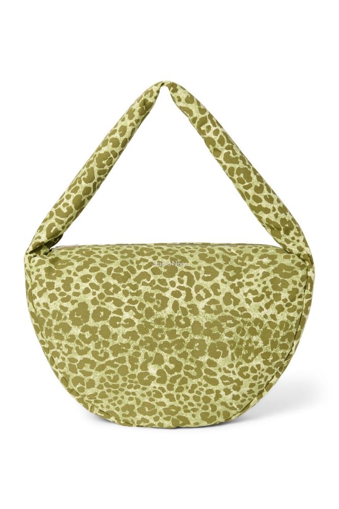 Studio Noos Cotton Cross Body bag Green Leopard