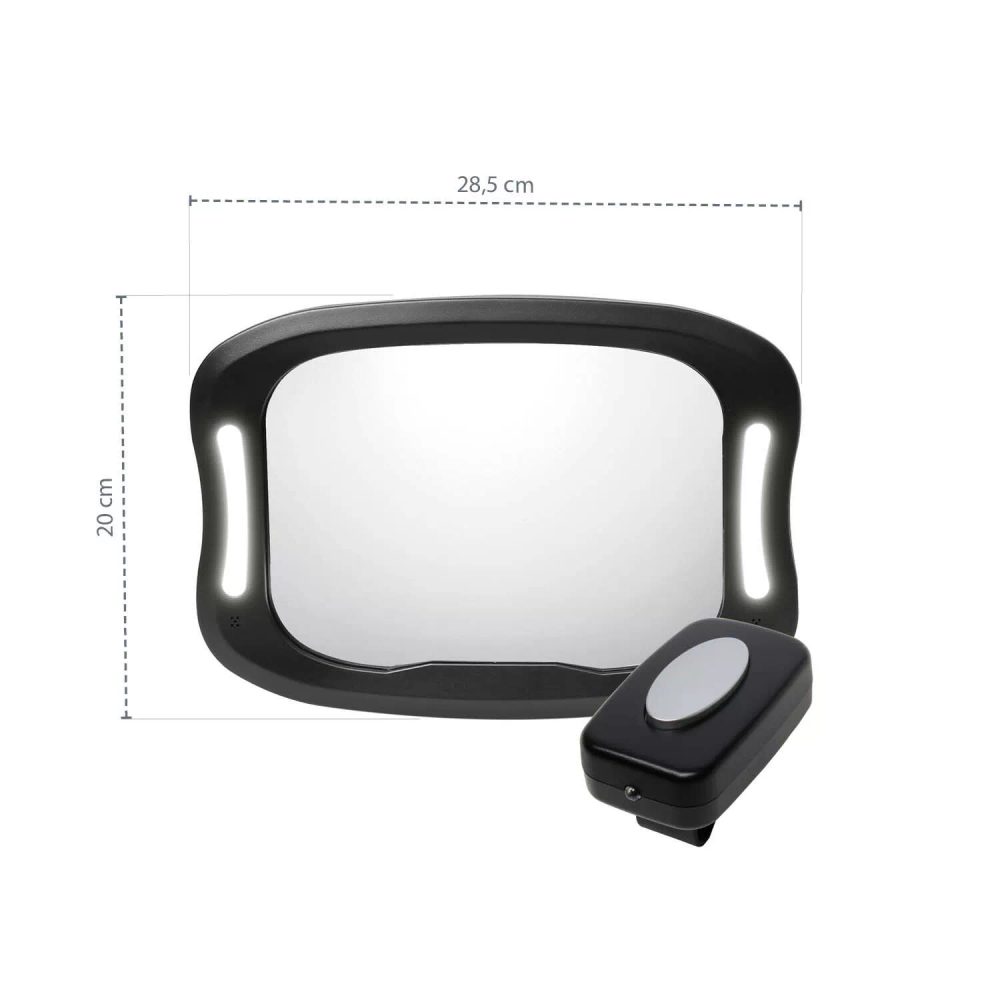 ZOPA Zrcátko s LED osvětlením - Black (obrázek 8)