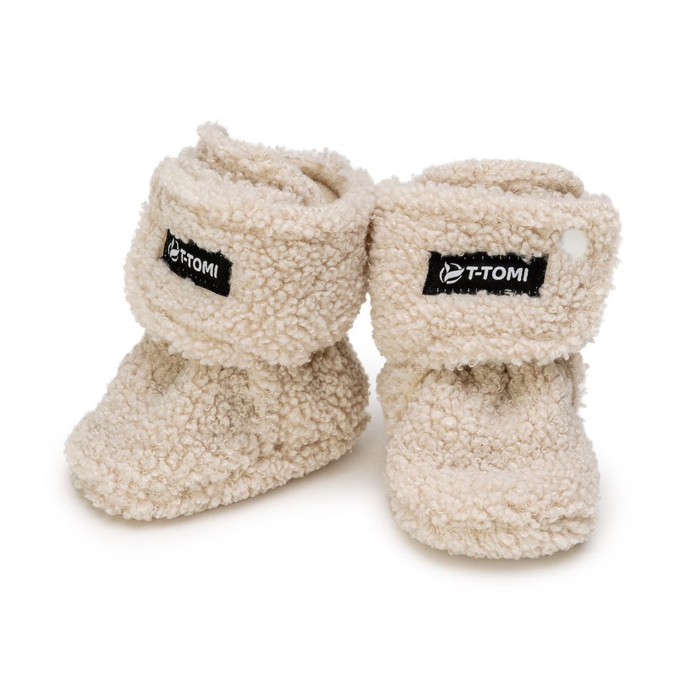 T-Tomi Capáčky TEDDY - Cream (6-9m)