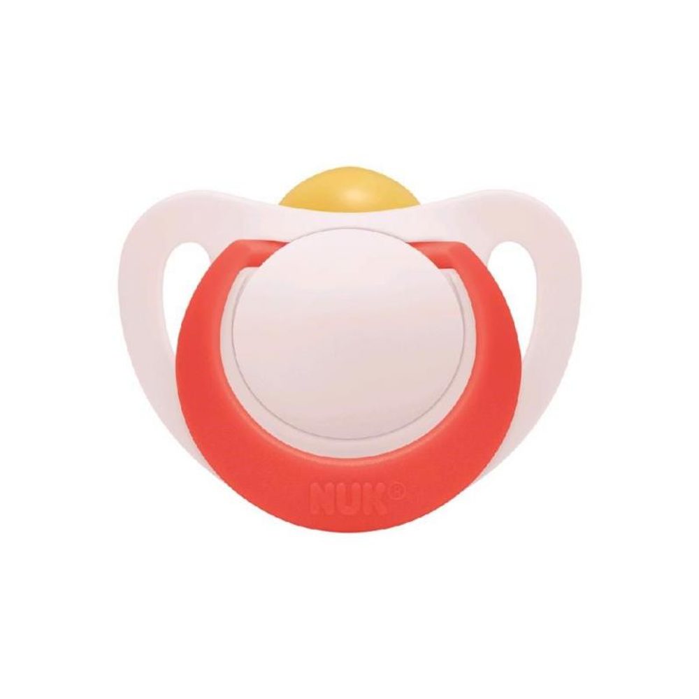 NUK Star šidítko latex 6-18m - červené