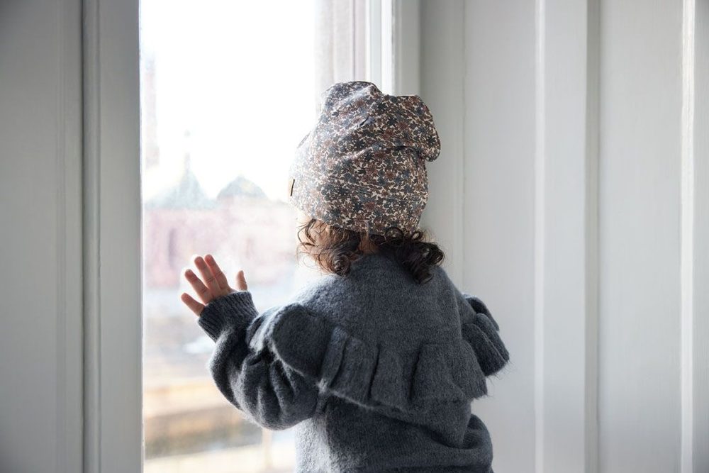 Elodie Details Autumn Beanies Blue Garden - 0-6 měsíců