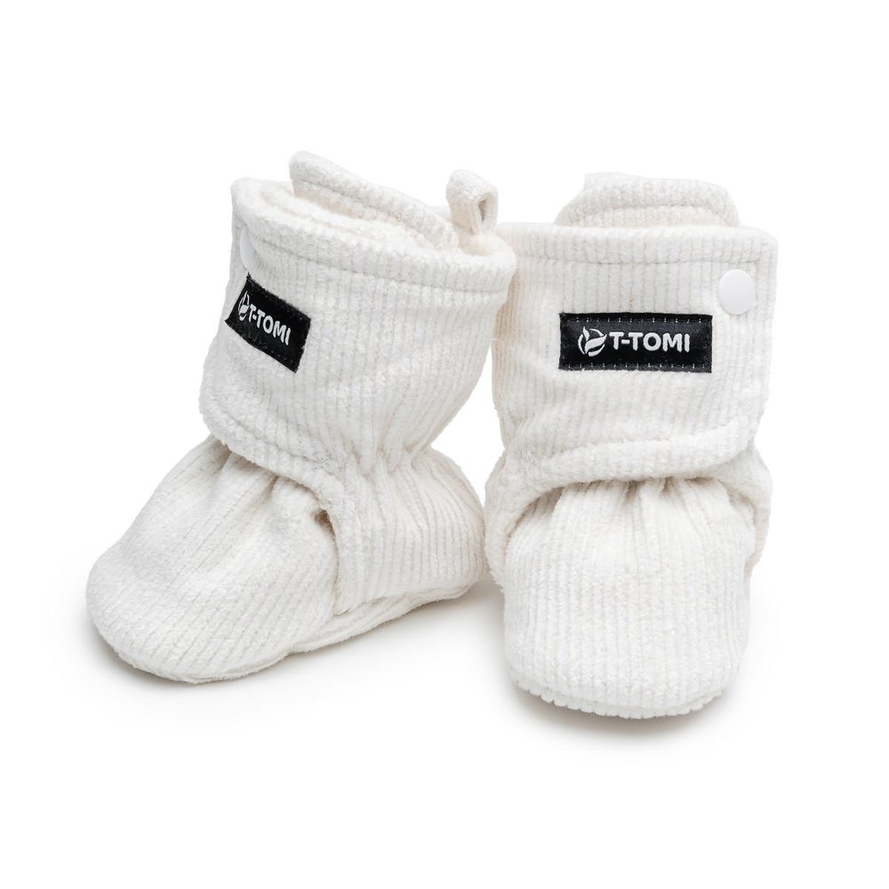 T-Tomi Zateplené capáčky Cream - 9-12 měsíců