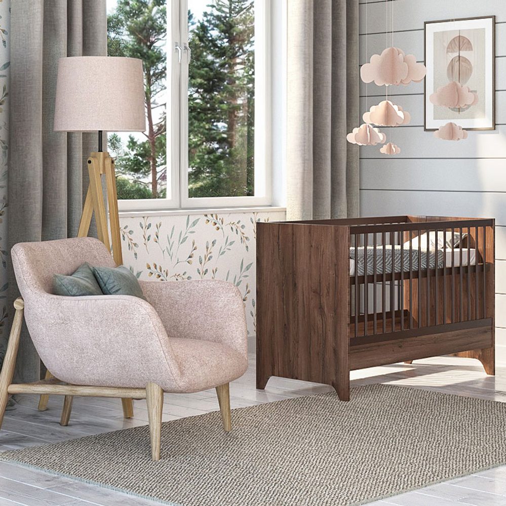 Postýlka Faktum Nest Walnut 60x120 cm