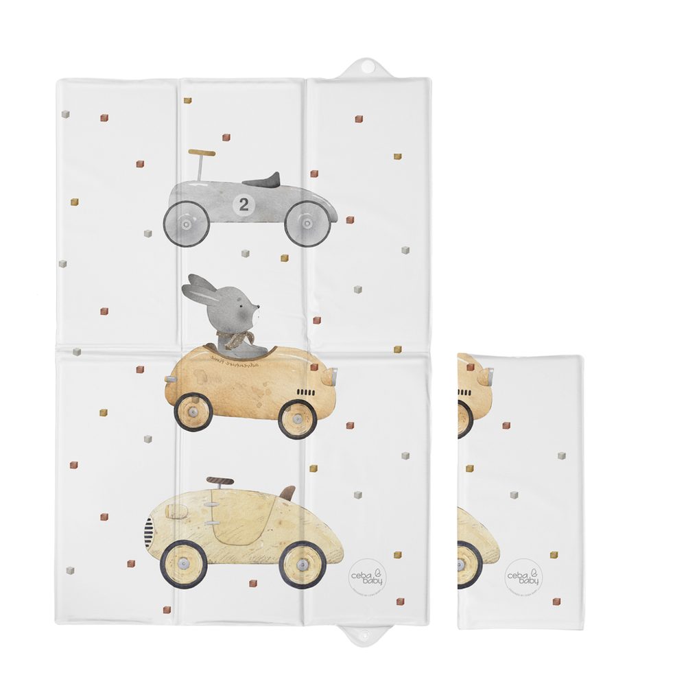 CEBA BABY Podložka přebalovací cestovní (60x40) Basic - Bunny Driver