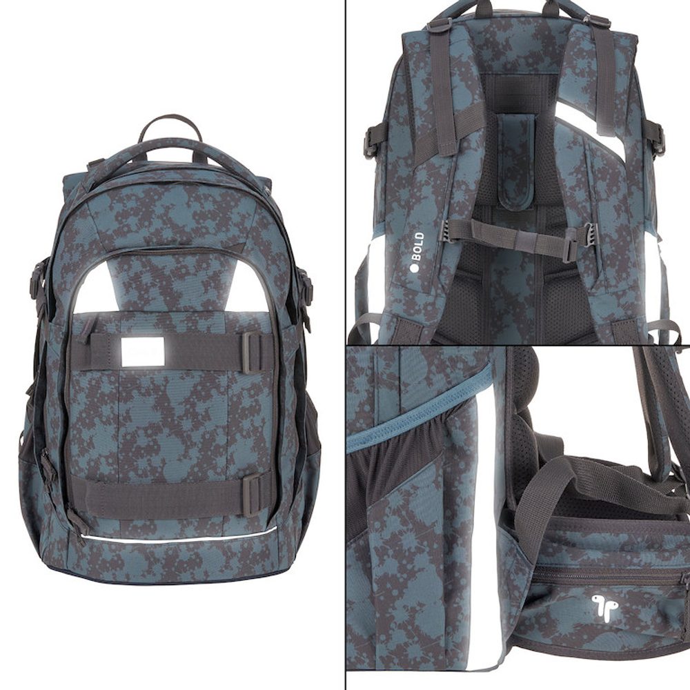 LÄSSIG školní batoh Origin Bold spots blue (obrázek 7)