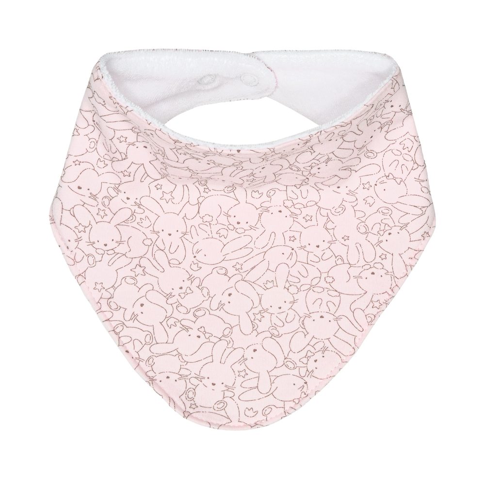 ESITO Bavlněný slintáček pro miminko Zája Delicate pink