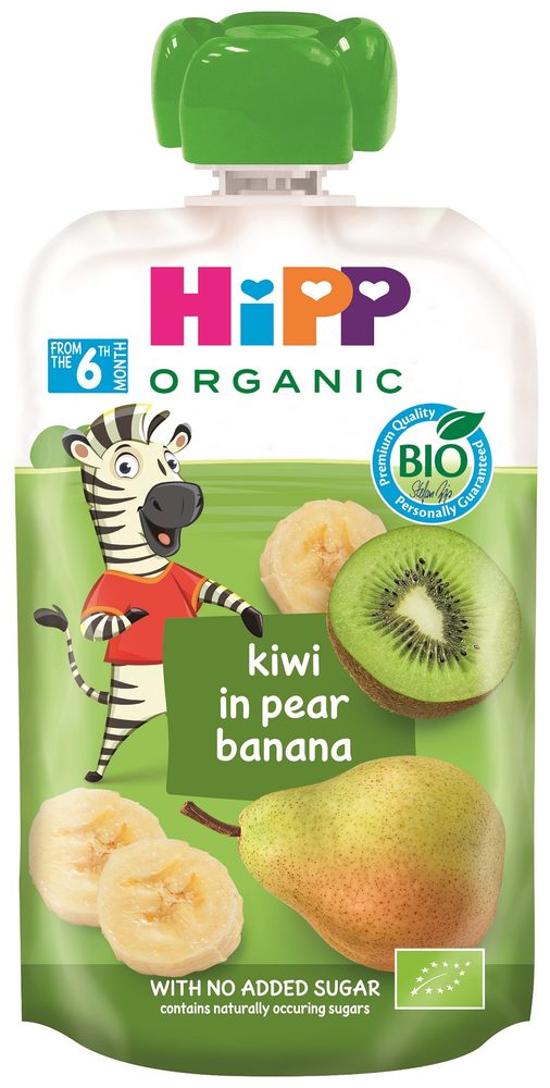 HiPP BIO 100% ovoce Hruška-Banán-Kiwi