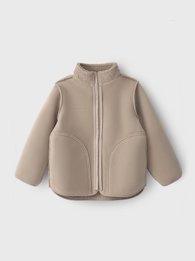 LEOKID Fleecová bunda Theo Almond Milk vel. 86 (obrázek 4)
