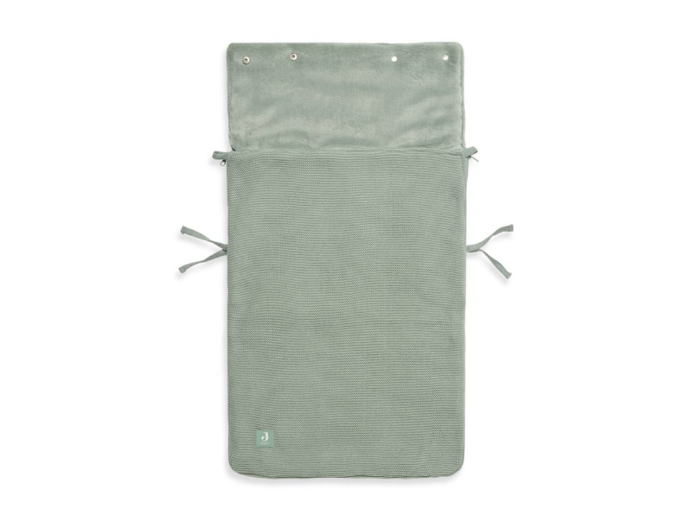 Jollein Fusak do autosedačky Basic Knit Ash Green - autosedačky