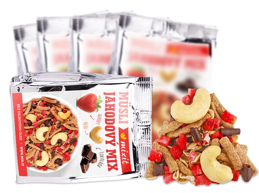 Mixit Jahodový mix do kapsy (60g)