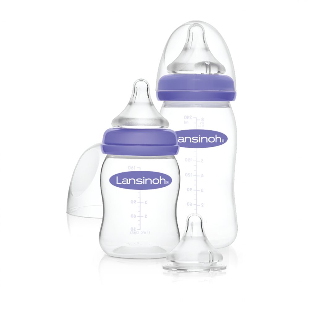 Lansinoh Startovací set lahví 1x 160ml + 1x 240ml s NaturalWave TM savičkou (S+M+L) (kopie)