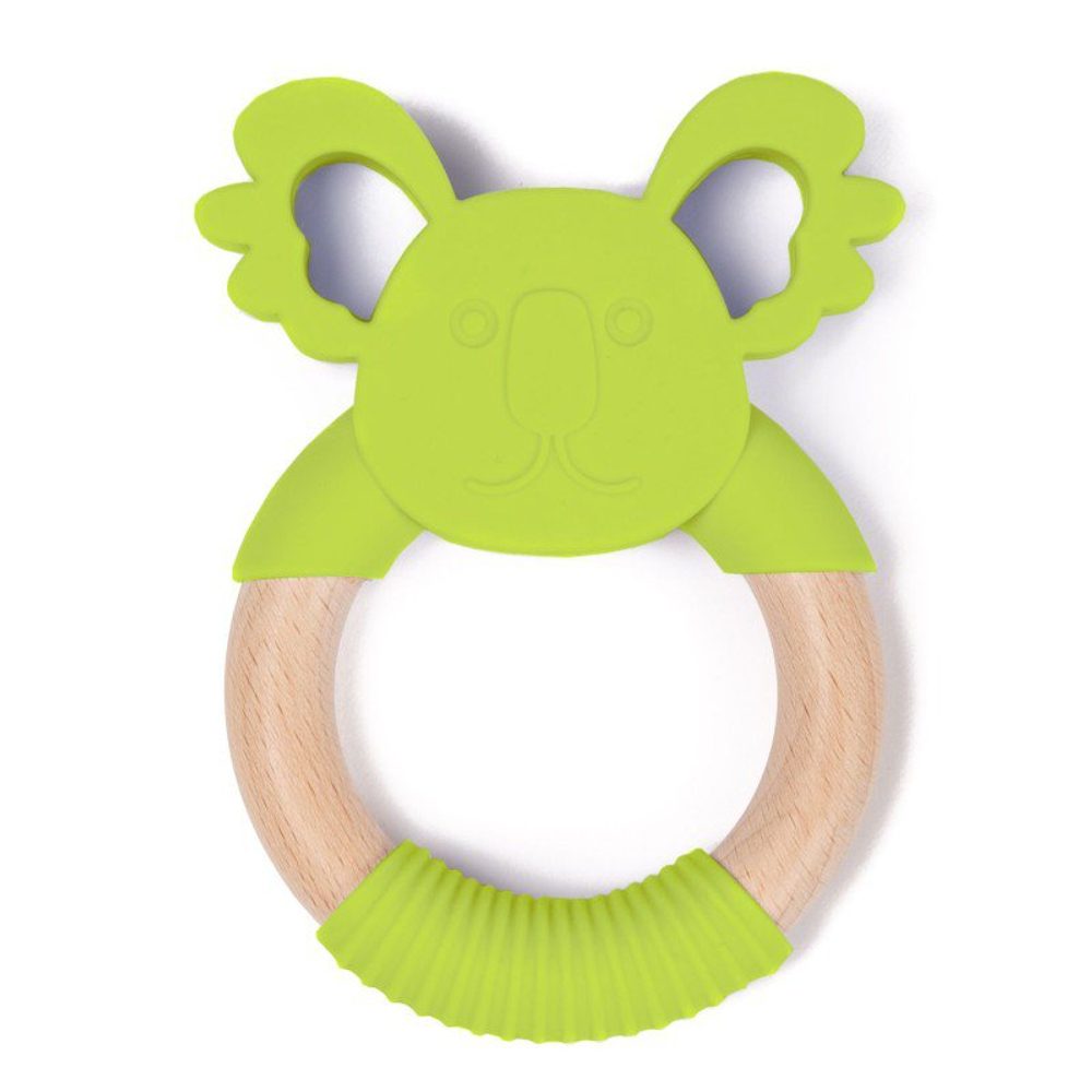 Bo Jungle kousátko B-TEETHER ANIMAL WOOD - Green Koala