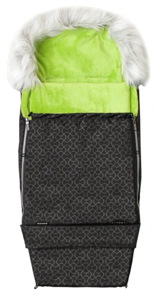 Emitex Fusak COMBI FOX - černý + velvet limeta