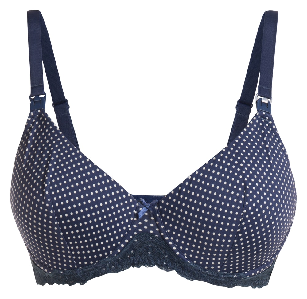 Noppies Nursing Bra Padded Spacer Dot Navy - D75