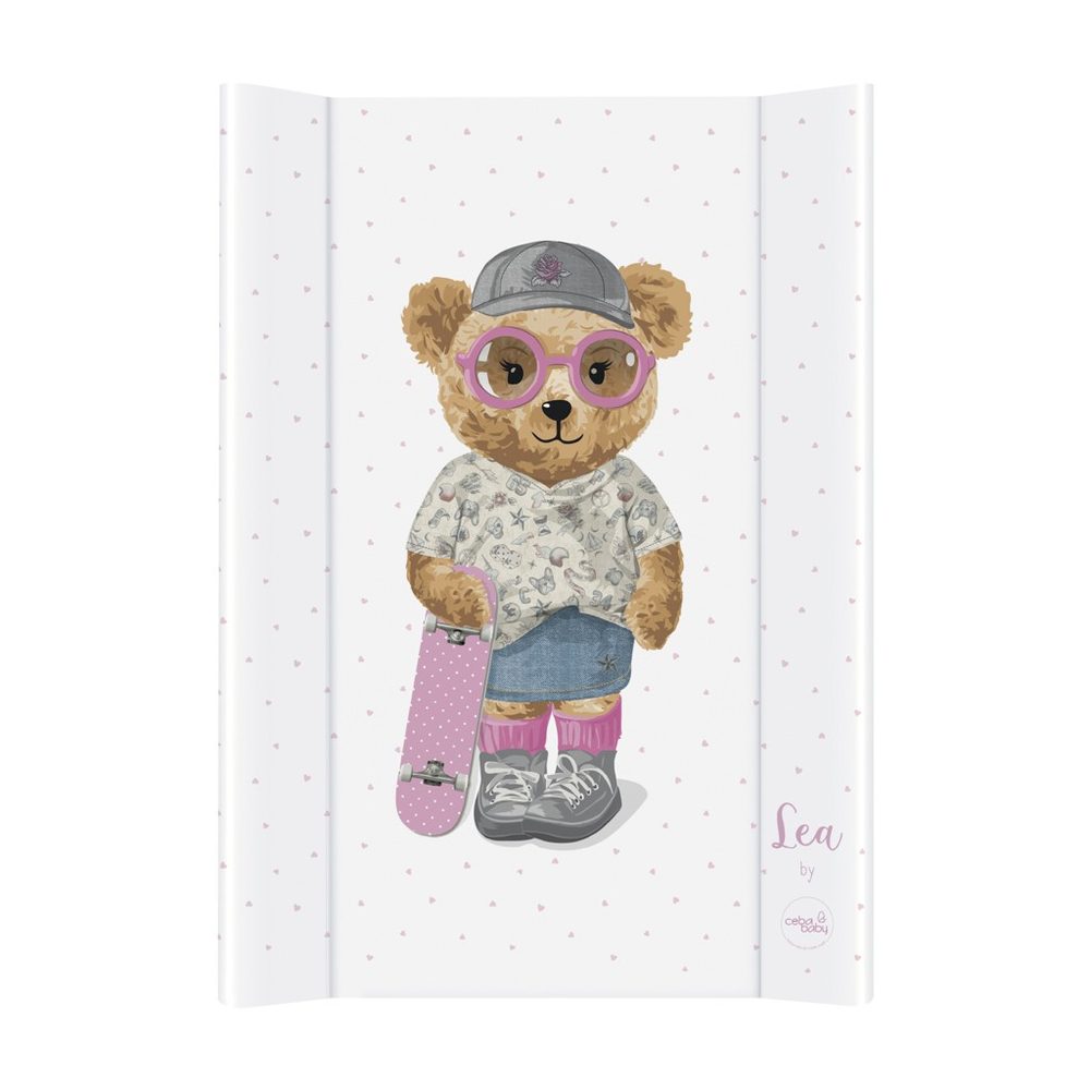 CEBA Podložka přebalovací 2-hranná s pevnou deskou (50x70) Comfort Fluffy Puffy Bart - CEBA Podložka přebalovací 2-hranná s pevnou deskou (50x70) Comfort Fluffy Puffy Lea