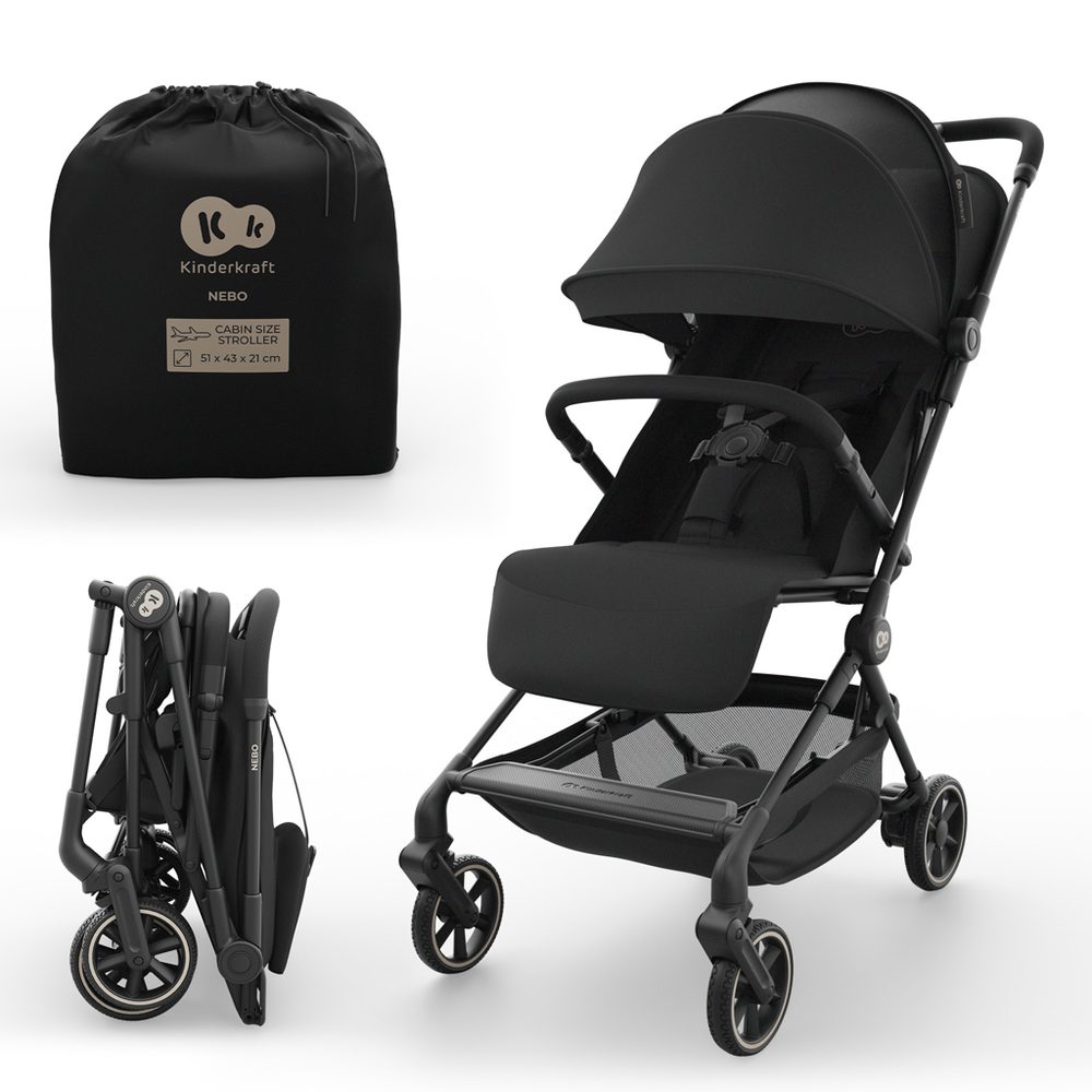 Levně KINDERKRAFT Kočárek sportovní Nebo - Midnight Black